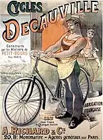 Advertising poster of Decauville cycles, c. 1892