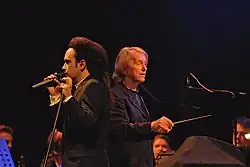 Alexander Veljanov (left), Ernst Horn (right) performing with the Neue Philharmonie Frankfurt in Berlin, 19 February 2007