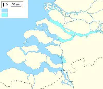 Stormvloedkering Hollandse IJssel is located in Delta Plan