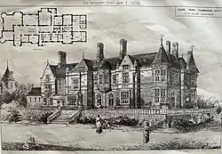 Engraving of Dene Park, 1883