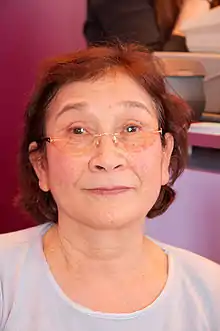 Denise Affonço at a book fair in Paris, France, in March 2009.