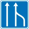 E16.1: Reduction of number of lanes