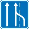 E16.2: Reduction of number of lanes