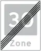 E53: End of zone with traffic calming