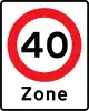 E68.4: Zone with local speed limit