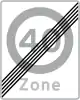 E69.4: End of zone with local speed limit