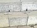 Deopahar - Iron hinges joining Stone blocks