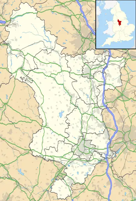 Elmton with Creswell is located in Derbyshire