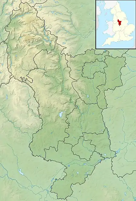 Carsington Water is located in Derbyshire