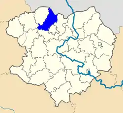 Raion location in Kharkiv Oblast