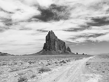 Shiprock monochrome image (2021)