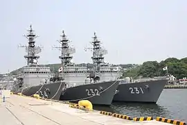 Abukuma-class destroyer escorts at Sasebo