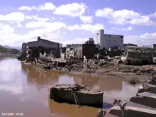 Damage in Tegucigalpa following Hurricane Mitch