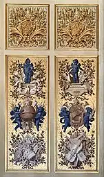 Baroque - Arabesques on a door in the Galerie d'Apollon, Louvre Palace, Paris, by Louis Le Vau and Charles Le Brun, after 1661