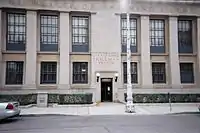 Skillman Branch seen from the aptly named Library Street