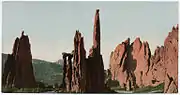 Photochrom of the Cathedral Spires (center), c. 1900