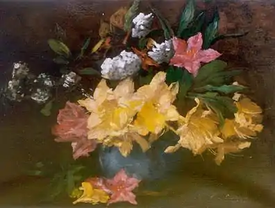 Still-life with flowers (1914)-private collection.