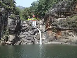 Devkund waterfall and pond.