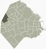 Location of Villa Devoto within Buenos Aires