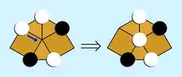 Example 3: Cornering two (no capture)