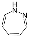 Structural formula of 1,2-diazepine