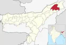 Location in Assam