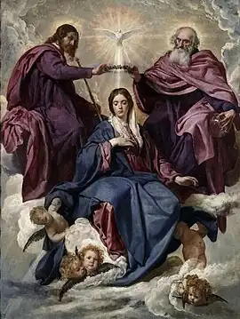 Velázquez, Crowning of the Virgin, 1645