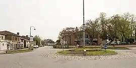 The roundabout on the Route de Toulouse