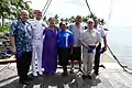 Dignitaries with Captain Fealofani Bruun