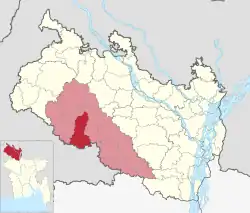 Location of Dinajpur Sadar