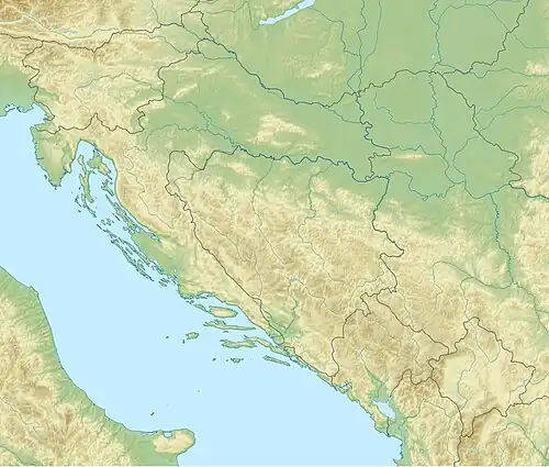 Unac (river) is located in Dinaric Alps