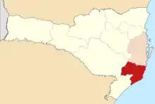 Location of the diocese. Metropolitan archdiocese in pink.