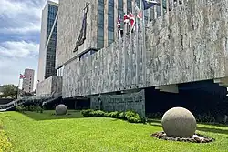 Stone Spheres of the Diquís in front of the Supreme Court of Justice of Costa Rica, San José