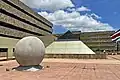 Architectonic-sculptural arrangement at Plaza de la Justicia, San José, by Ibo Bonilla.