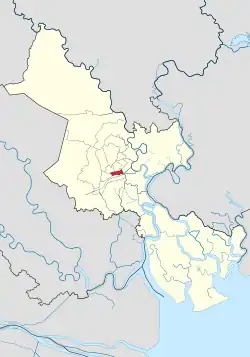 Location of District 5 within Ho Chi Minh City