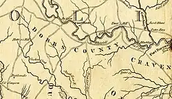 Dobbs County from a 1775 map of North Carolina