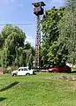 Old tower at a village square