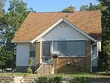 Bloomington, Indiana, house built in 1931 in the Minimal Traditional style.