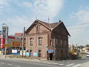 The "Falcon" Polish Gymnastic Society House in Bieńczyce, constructed thanks to the financing of Franciszek Ptak