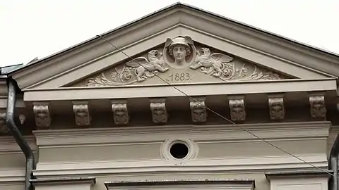 Detail of pediment