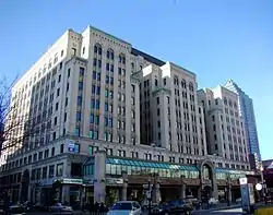 Dominion Square Building on the North side of Dorchester Square