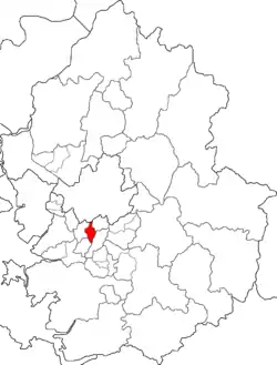 Map of Gyeonggi-do highlighting Dongan-gu.