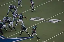 Donovan McNabb hands off to Brian Westbrook