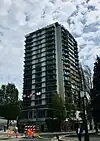 Street view of the hotel DoubleTree by Hilton.