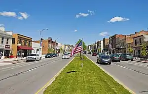 View north along Main Street, 2014