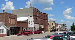 Downtown Pender: north side of Main Street, July 2010