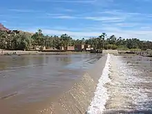 Draa River in Agdz