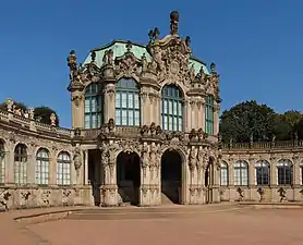 Zwinger, Dresden, Germany, by Matthäus Daniel Pöppelmann, 1719