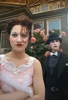 The Dresden Dolls:Amanda Palmer (left) and Brian Viglione (right)