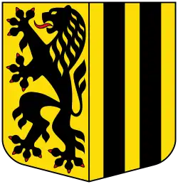 Coat of arms of Dresden, capital of the German State of Saxony